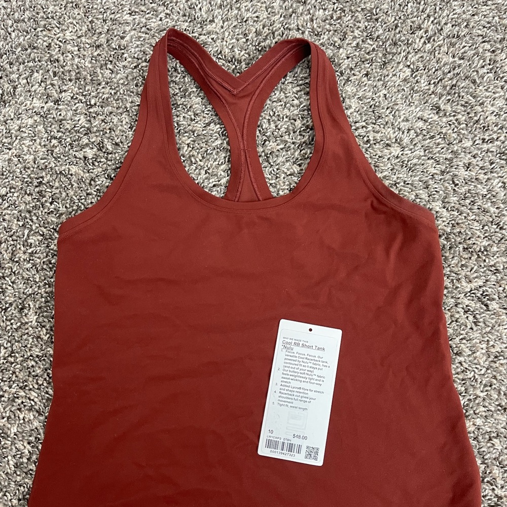 Lululemon Cool RB *Nulu Tank Top